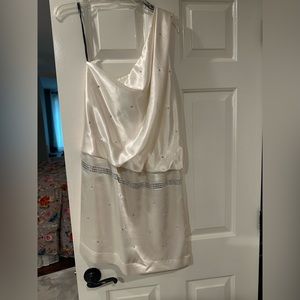 White one shoulder dress